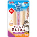 ペティオ Petio 素材そのまま ねこちゃんの やわらか蒸しささみ ほたて貝柱味 2本入