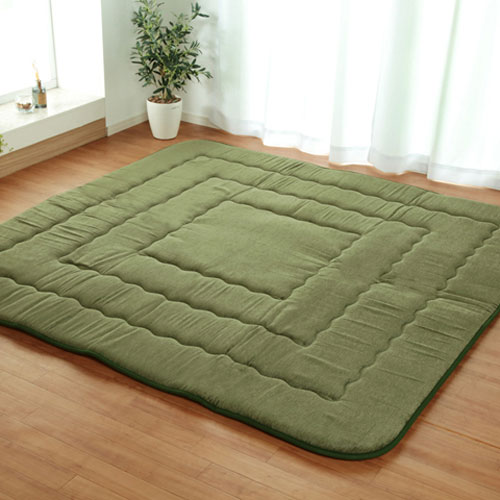 メーカー直送 イケヒコ こたつ布団 長方形小 撥水ラグ ふっくらタイプ グリーン 約130×190cm メーカー直送 イケヒコ こたつ布団 長方形小 撥水ラグ ふっくらタイプ グリーン 約130×190cm