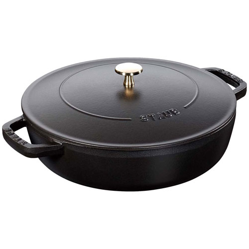 ピコ・ココット 【送料無料】ストウブ staub ピコ・ココット ブレイザーソテーパン 26cm ブラック 40506-542 日本正規品業務用