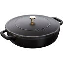 ストウブ staub ピコ・ココット ブレイザーソテーパン 26cm ブラック 40506-542 日本正規品業務用