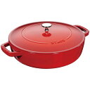 ストウブ staub ピコ・ココット ブレイザーソテーパン 26cm チェリー 40506-544 日本正規品業務用