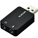 yz|Xg GR ELECOM I[fBIϊA_v^ USB-3.5mm I[fBIo }CN } RpNg ubN USB-AADC01BK