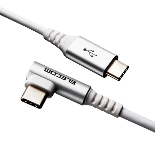 乐天商城 - ポスト投函 エレコム ELECOM USB Type Cケーブル タイプCケーブル PD対応 抗菌・抗ウィルス USB2.0（C-C） 2m ホワイト MPA-CCL20NWH