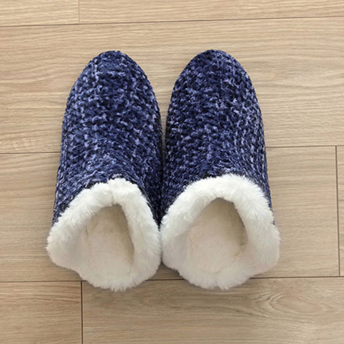 メーカー直送 イケヒコ ルームシューズ スリッパ レディース ネイビー Mサイズ 約25cmまで 履きやすい