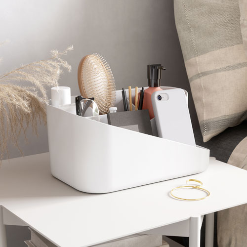 umbra グラム コスメティック オーガナイザー ホワイト/グレー