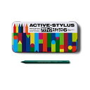 【送料無料】プリンストン PRINCETON ACTIVE STYLUS タッチペン 汎用-iPad用モード切替機能搭載 ペン先2mm 充電式 ペン先交換 みどり PSA-TPRCP-GR