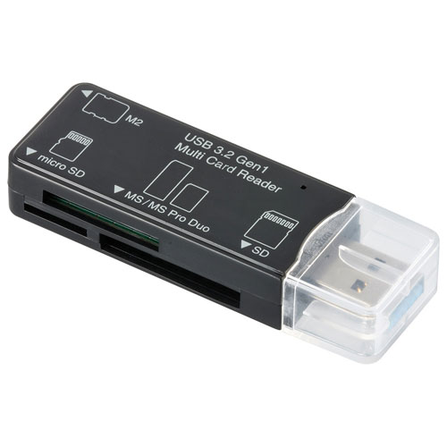 オーム電機 マルチカードリーダー 49メディア対応 USB3.2Gen1 ブラック PC-SCRWU303-K オーム電機 マルチカードリーダー 49メディア対応 USB3.2Gen1 ブラック PC-SCRWU303-K