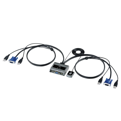 サンワサプライ パソコン切替器 エミュレーション非搭載 手元スイッチ付き SW-KVM2UUSN2