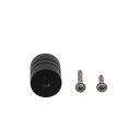 ハイロジック SUS201 溝付ラウンドツマミ φ25mm 黒ニッケル 30944