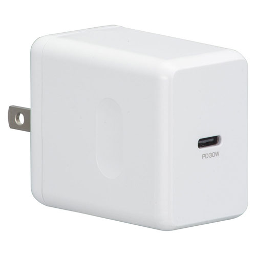 オーム電機 AudioComm AC充電器 PD対応 TypeC MAV-AP30W-W
