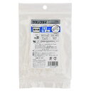 オーム電機 クランプタイ 屋内用 110mm 30本入 白 LT-C110W30WH