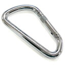 伊藤製作所 カラビナ 鉄変D型 環なし 19mm KB10