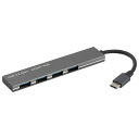 オーム電機 USBハブ 4ポート USB3.2Gen1対応 USBTypeCコネクタ PC-SH4PC06-H(2)