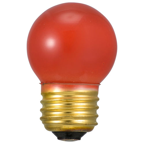 Filament Lamps - オーム電機 ミニボール球 E26 7W レッド LB-G467-R