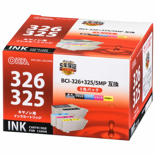 I[d@ Lm BCI-326+325/5MPΉ ݊CNJ[gbW 5FpbN INK-C326+325-5PNB