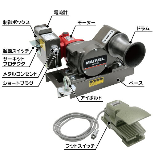 monoのマーベル ケーブルミニウインチ MCW-500｜アングル2