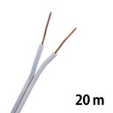 オーム電機 ベル線 20m 白 TIVF-080-20 W