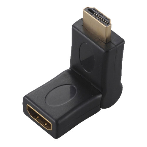 オーム電機 HDMI 変換プラグ 180度可動 VIS-P0306