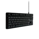 エレコム ELECOM ゲーミングキーボード V custom 有線 着脱式ケーブル 銀軸/スピードリニア 日本語配列 テンキーレス ブラック TK-VK210SBK