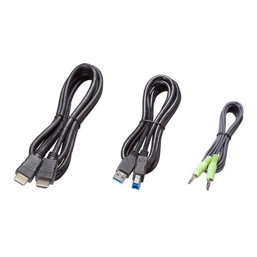 monoのサンワサプライ 4K対応HDMIパソコン自動切替器 2:1 SW-KVM2U3HD｜アングル3