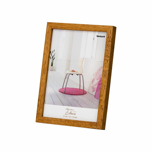 ナカバヤシ エラマ インテリアフレーム 2L ブラウン F-TW-103-BR