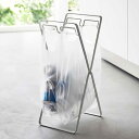 山崎実業 レジ袋2連&30Lゴミ袋スタンド タワー tower ホワイト 5712