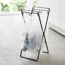 山崎実業 レジ袋2連&30Lゴミ袋スタンド タワー tower ブラック 5713