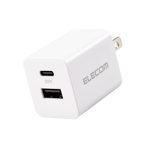 エレコム ELECOM USB Type-C 充電器 PD対応 最大出力20W USB A iPhone iPad Air Galaxy Xperia AQUOS OPPO Android ホワイト MPA-ACCP36WH エレコム ELECOM USB Type-C 充電器 PD対応 最大出力20W USB A iPhone iPad Air Galaxy Xperia AQUOS OPPO Android ホワイト MPA-ACCP36WH