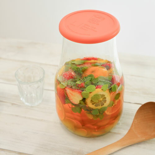 WECK HOME SET TULIP 2700ml WE-S230 保存瓶 ガラス 果実酒瓶 梅酒 保存容器 保存瓶 密閉容器 食品保存 漬け