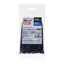 エルパ ELPA 結束耐候 100mm 100本入 KBF-S100100(BK)