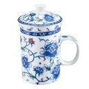 カンダ 中国茶マグ ストレーナー付 71075 白花
