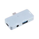 ナカバヤシ Digio2 Type-C ドッキングステーション 3.5mm/4極付 シルバー UD-C02SL