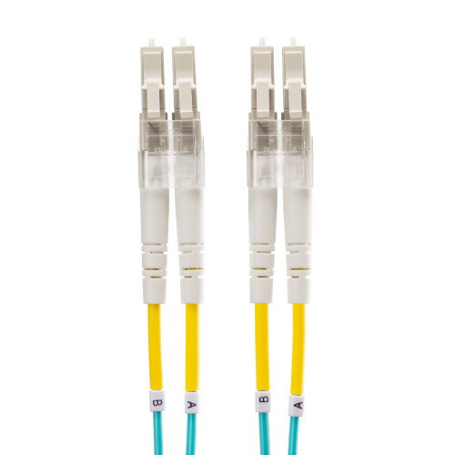 サンワサプライ メガネ型光ファイバケーブル マルチ50μmOM4 LC×2-LC×2 2m HKB-OM4LCLC-02