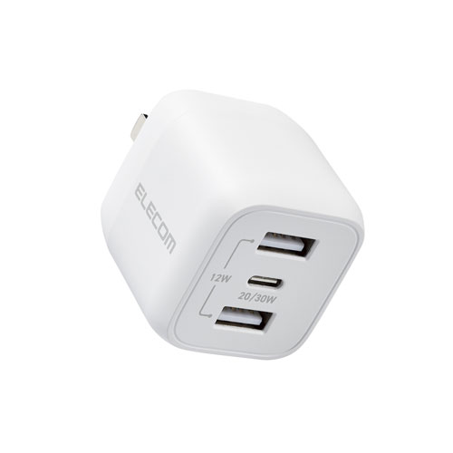 쥳 ELECOM USB Type-C Ŵ PD 32W C1 USB A2 MacBook Air iPad iPho...