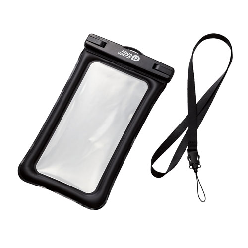 乐天商城 - エレコム ELECOM スマホ防水ケース IPX8 iPhone Android 水没防止設計 AQUA PROOF ブラック P-WPSF04BK