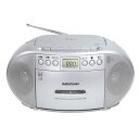 オーム電機 AudioComm CDラジオカセットレコーダー シルバー RCD-590Z-S(2)