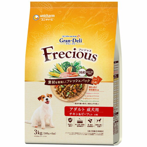 Semi Moist Food - ユニ・チャーム グラン・デリ フレシャス アダルト 成犬用 チキン&ビーフ入り 3kg