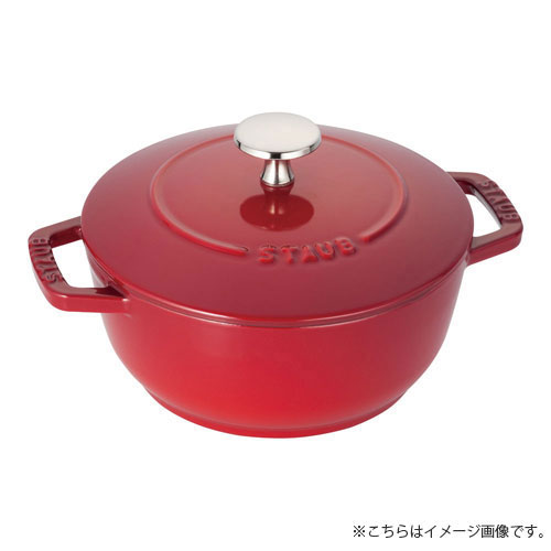 -------------------------------------------------------------- 画像はイメージです。 ※ PC環境により実際の色味や質感と異なって表示される場合がございます。 ※ 部品・パーツなどの一部の商品では本体の商品画像を使用しております。 ※ 製品の仕様・画像・パッケージは、メーカー側から予告なく変更される場合があります。 -------------------------------------------------------------- こちらのストウブ商品は、【日本正規品業務用商品】です。 プロユース（業務用）として販売されている国内正規販売ルートの商品です。 家庭用に付属されている生涯保証書（シリアルナンバー）は付属しておりません。 保証は付いておりませんが、業務用またはご自分でお使いいただくにはおすすめです。 ※箱に業務用シールが貼られている場合があります。 ●丸いフォルムがかわいらしい。●日本を意識したデザインです。【仕様】内径×深さ(mm)：160×65底径(mm)：125重量(kg)：2.59容量(L)：1.1 【#101】