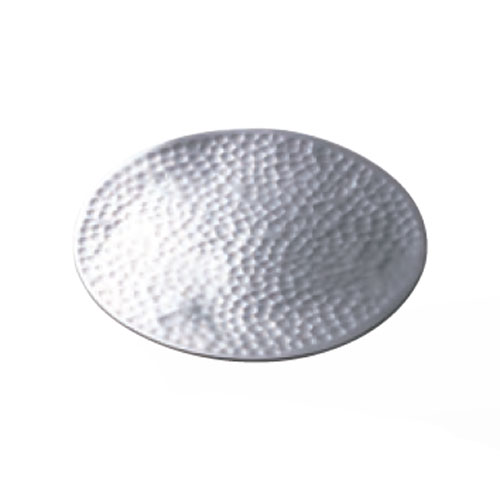 ヤマコー ステンレス槌目 盛皿 丸 小