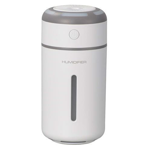 オーム電機 USB卓上加湿器 230ml ホワイト KIS-UK230C-W