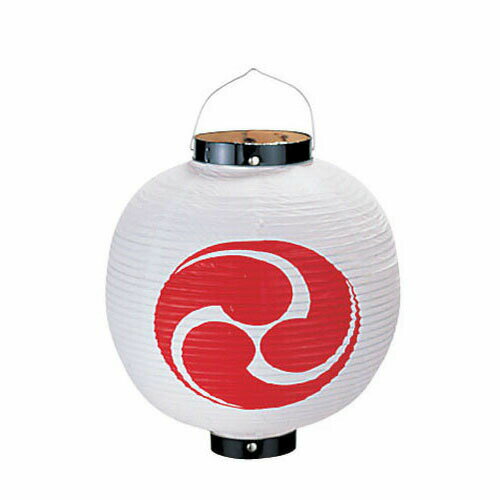 ビニール提灯 10号 丸型 巴 二面(3)