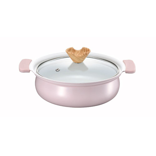 カクセー coronto コロント IH対応セラミックコーティング卓上鍋 18cm CT-21
