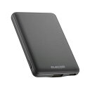エレコム ELECOM 薄型コンパクトモバイルバッテリー 5000mAh 2.4A C×1+A×1 ダークグレー DE-C37-5000DGY