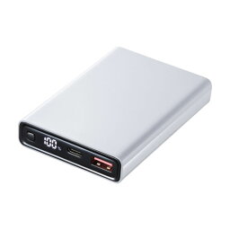 【送料無料】サンワサプライ モバイルバッテリー 10000mAh・PD20W・ホワイト BTL-RDC27W