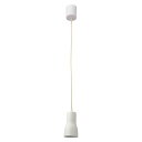 オーム電機 ペンダントライト 筒型セード ホワイト 電球別売 LT-YSE26-W