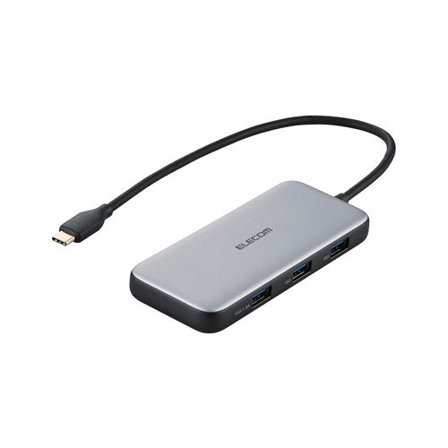 【送料無料】ポスト投函 エレコム ELECOM USB Type C ドッキングステーション PD 85W出力 USB-C×1 USB-A×3 HDMI×1 Windows 11 10 macOS iPadOS シルバー DST-C26SV