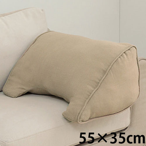 イケヒコ クッション 背当て くつろぐ 無地 国産 約55×35cm ベージュ イケヒコ クッション 背当て くつろぐ 無地 国産 約55×35cm ベージュ