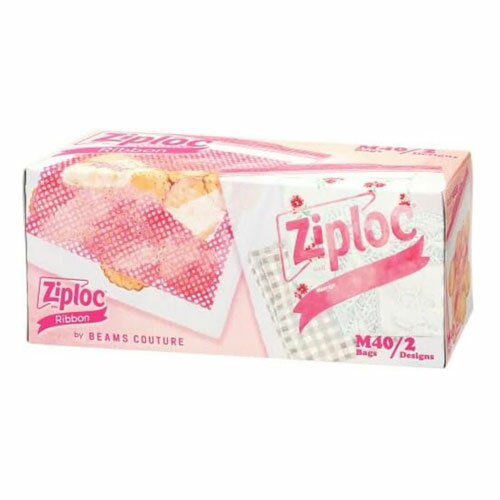 旭化成 ジップロック デザインバッグ リボン M 40枚
