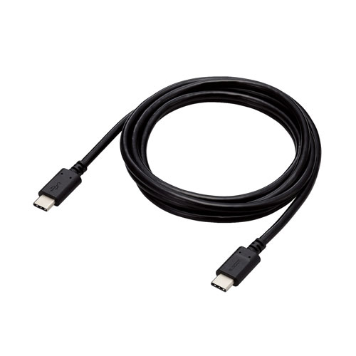 ポスト投函 エレコム ELECOM USB2.0ケーブル C-C 100W対応 1.5m ブラック MPA-CC5P15BK