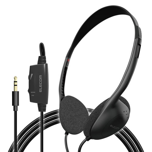 エレコム ELECOM TV用ヘッドホン スタンダードオーバーヘッドタイプ 3m ブラック EHP-TV11O3BK
